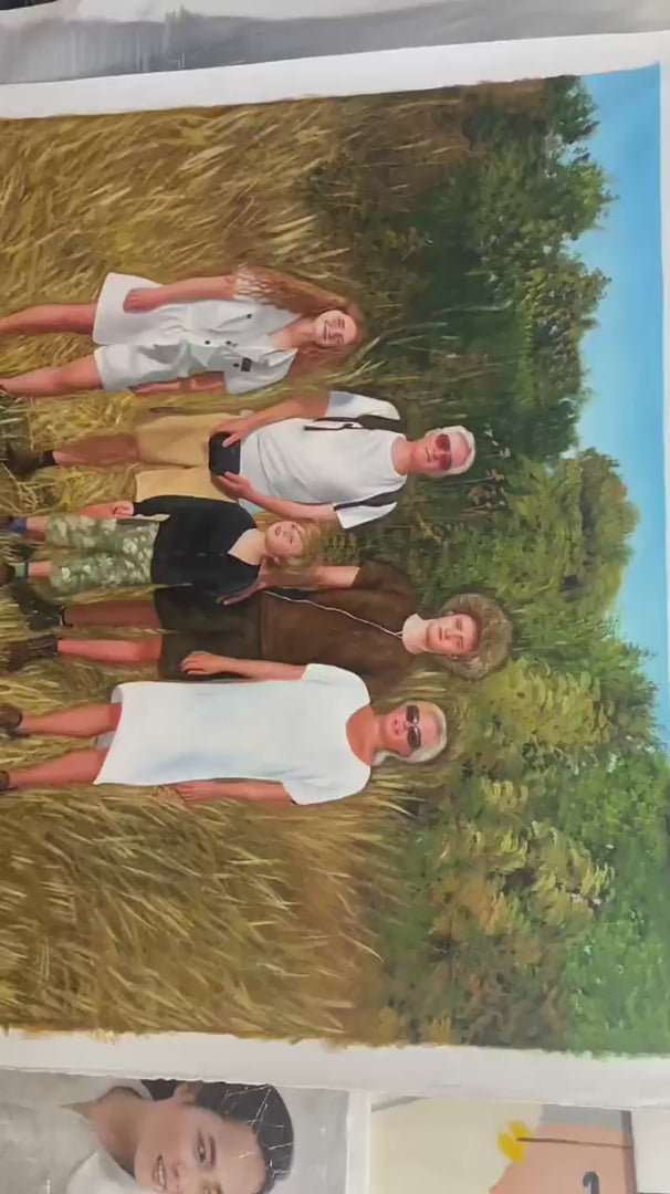 Custom Family Portrait from Photo Acrylic