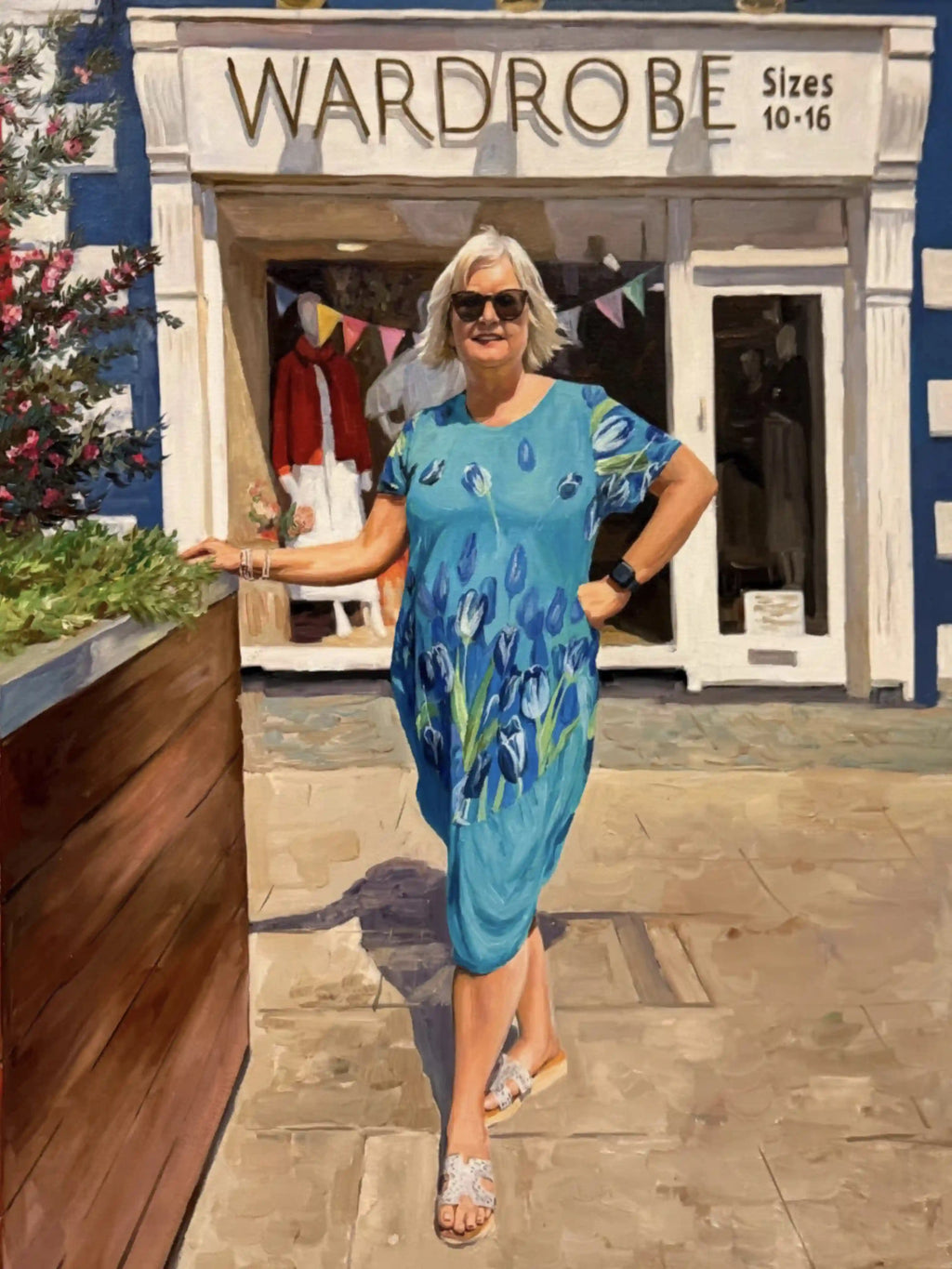 Custom Parent Portrait from Photo on Canvas