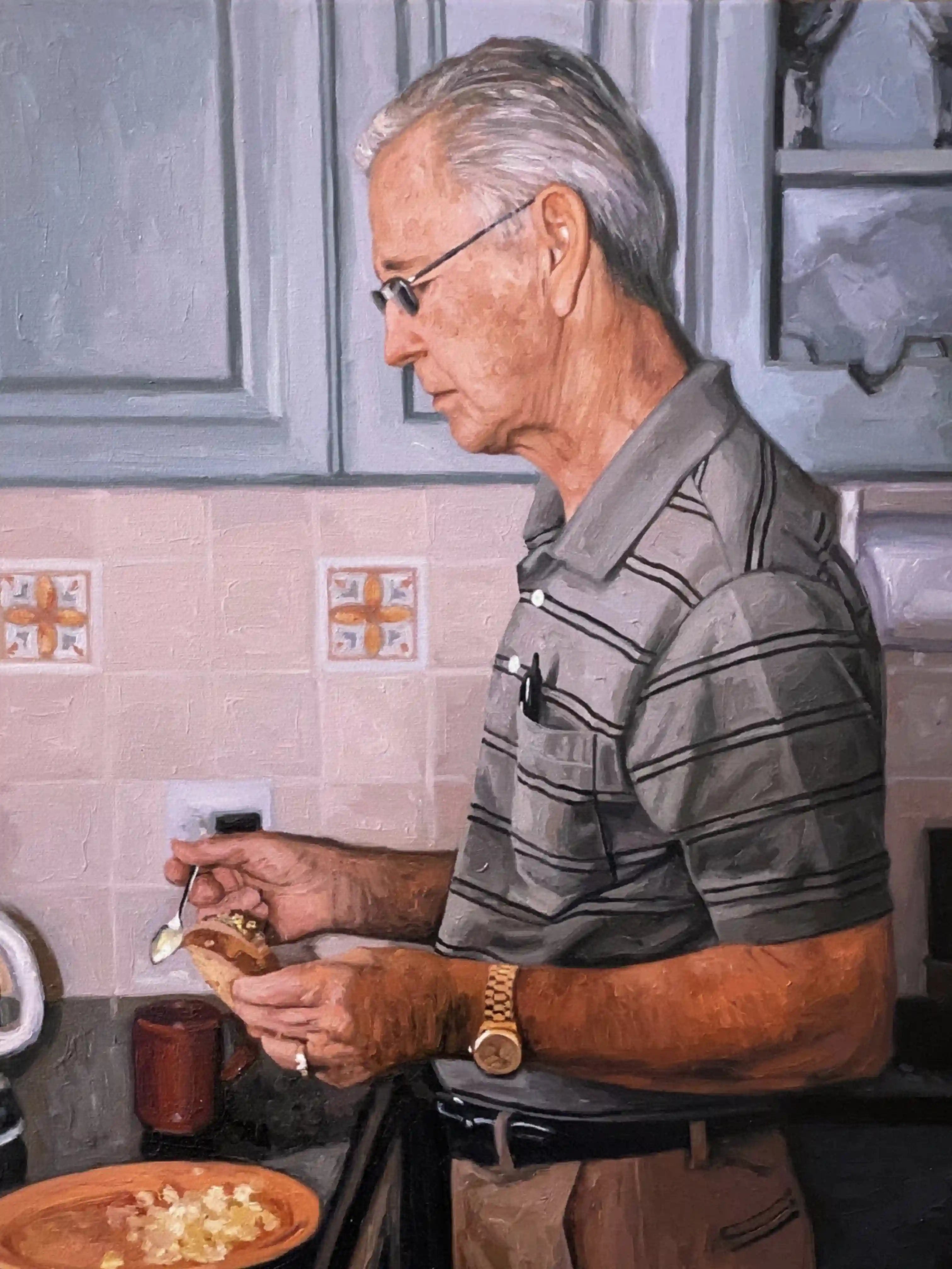 Custom Parent Portrait from Photo on Canvas