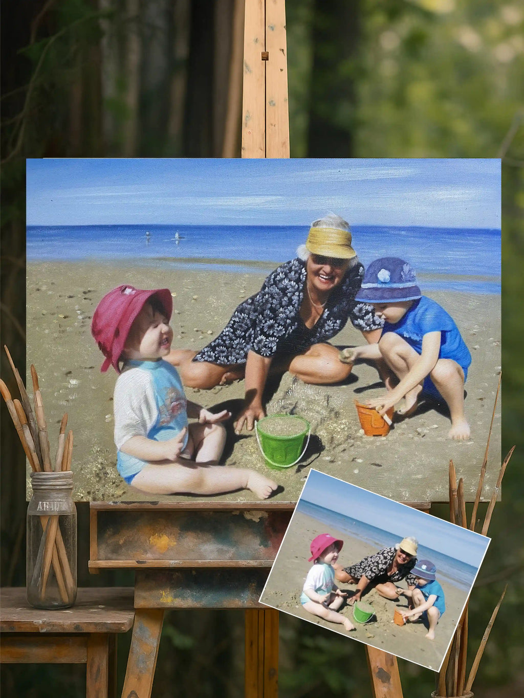 Custom Parent Portrait from Photo