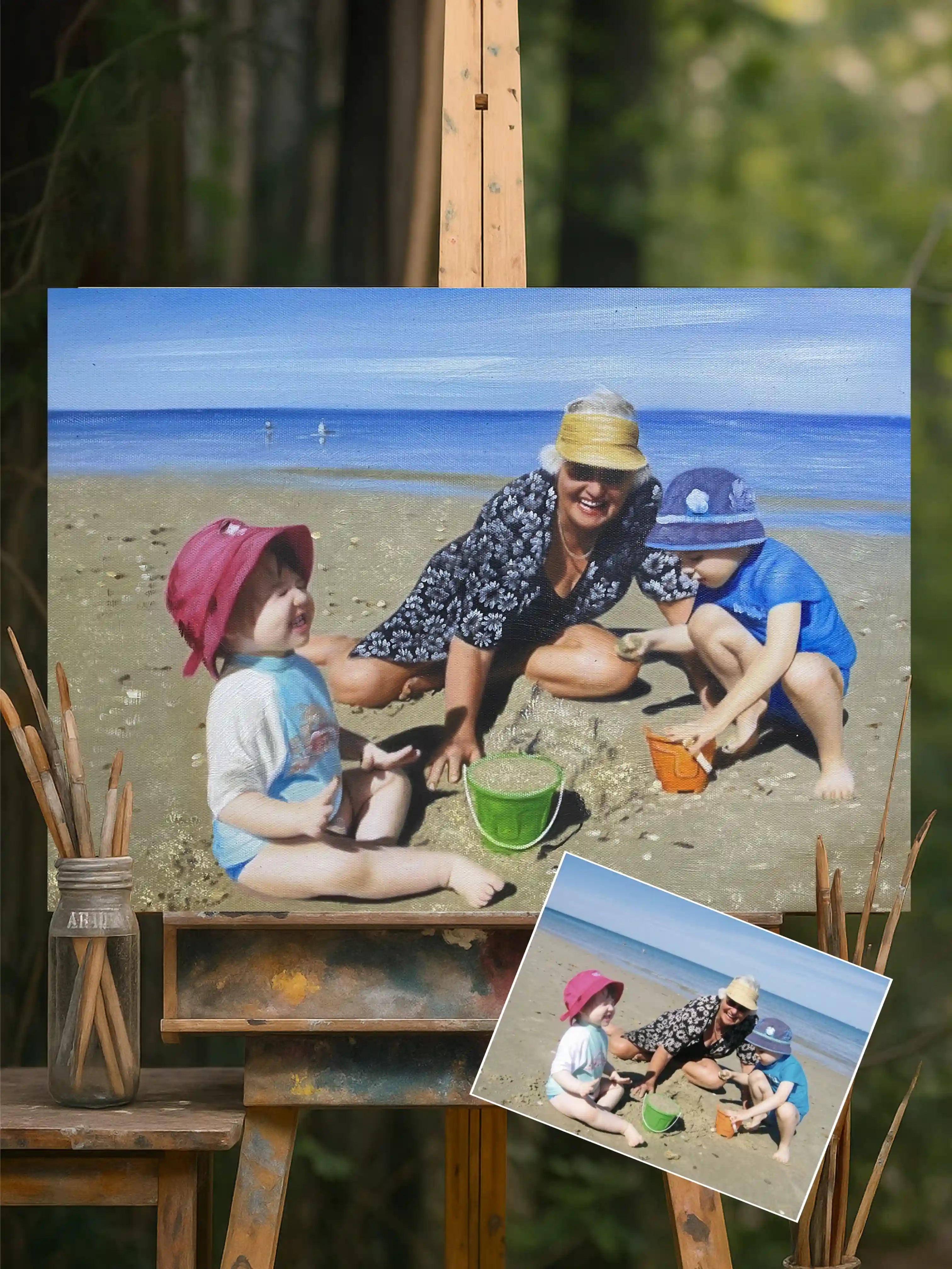 Family Portrait from Photo