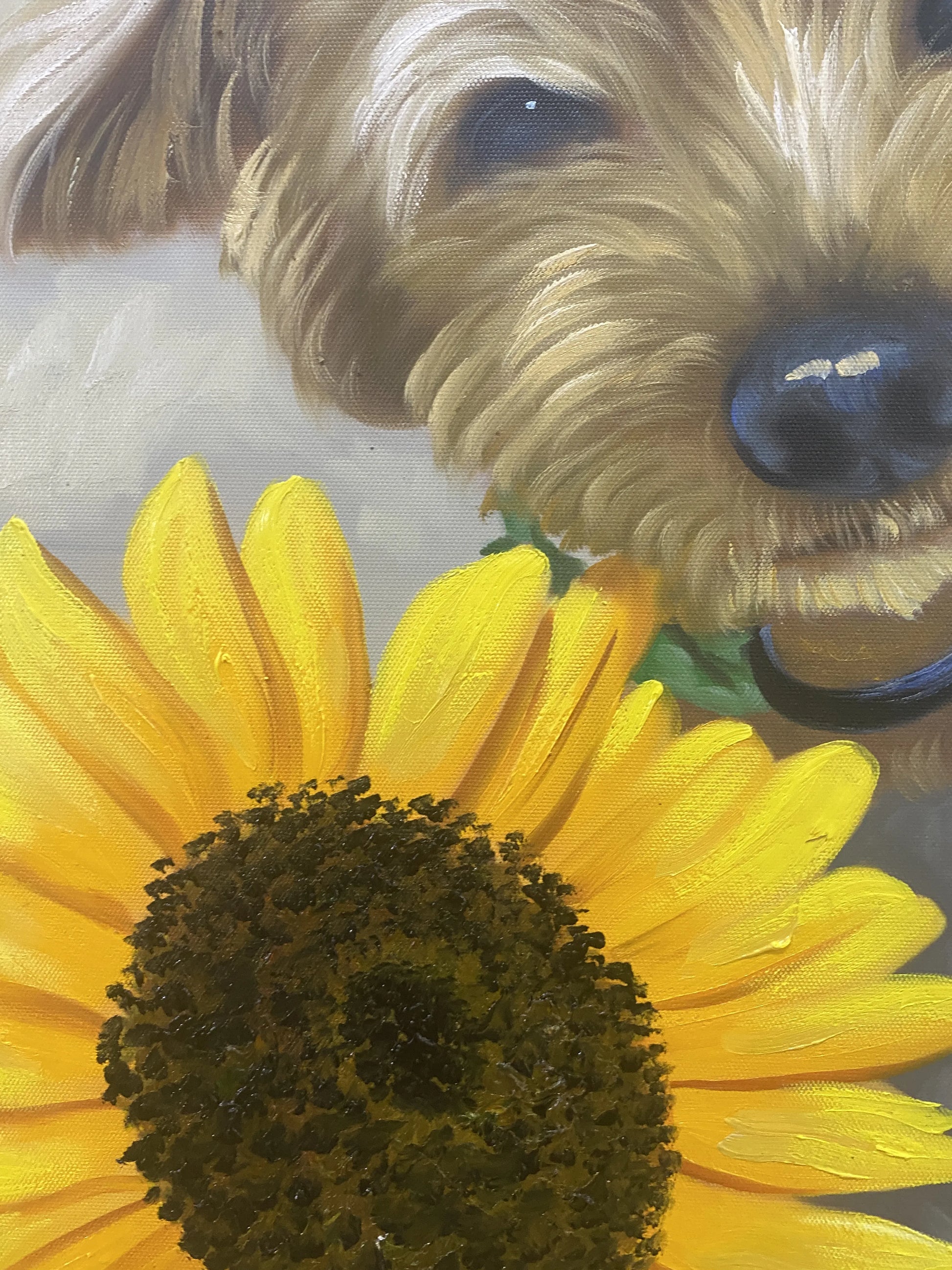 Pet Portrait Oil Painting on Canvas