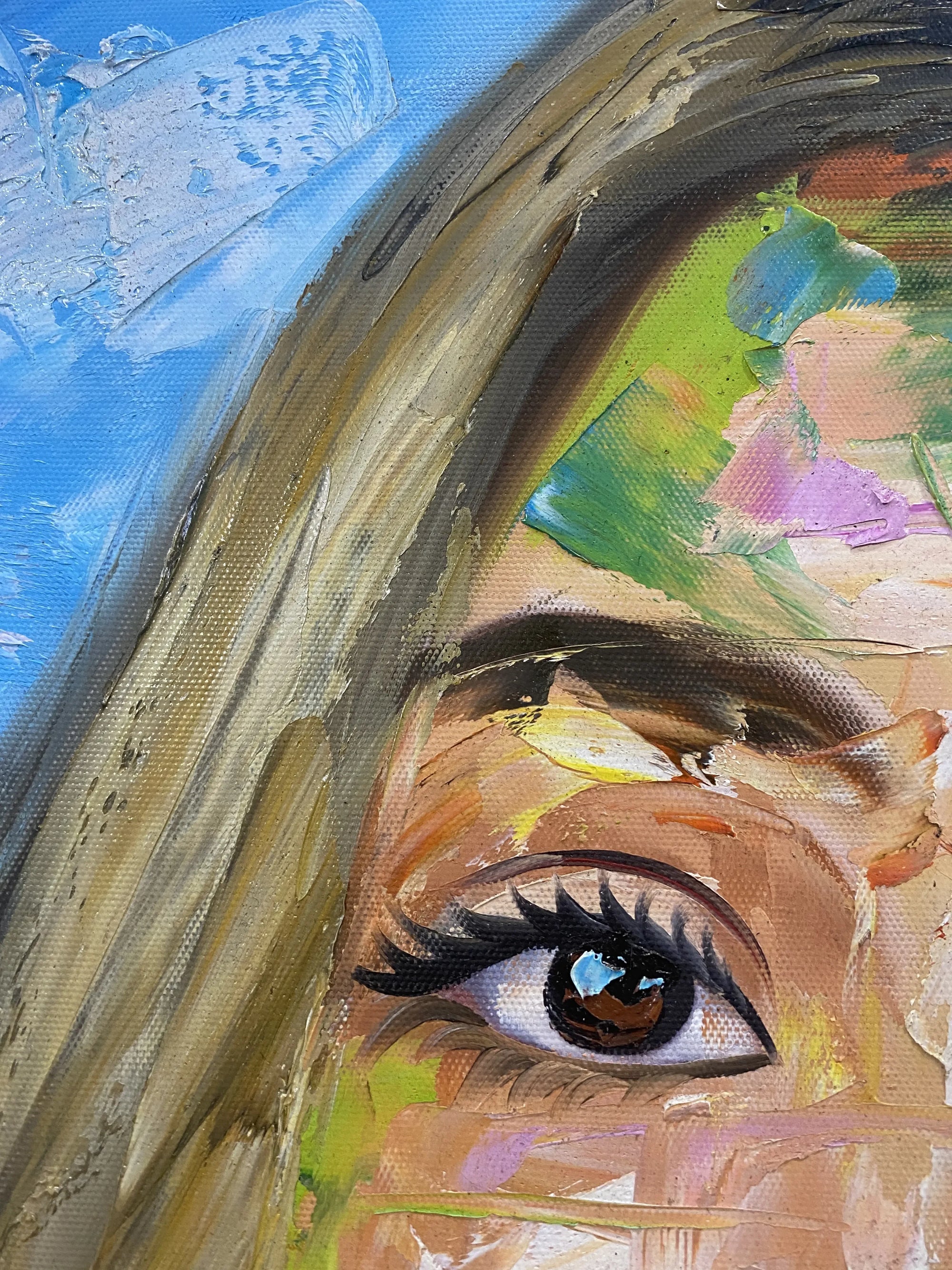 Custom Portrait Abstract Style Oil Painting