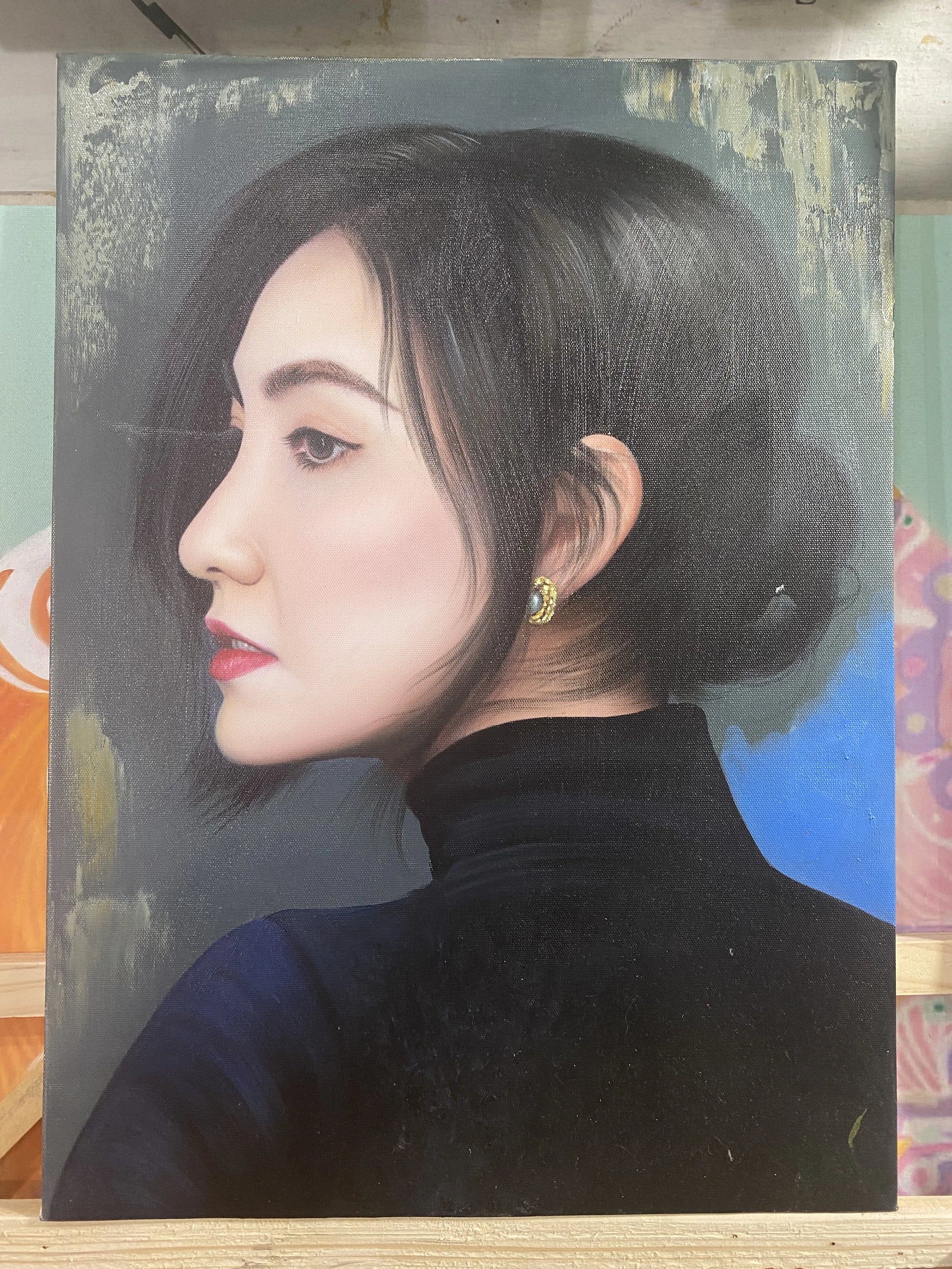 Custom Oil Painting Portrait on Canvas