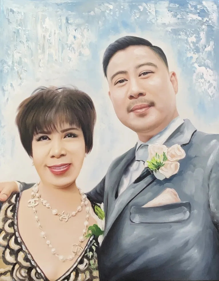 Parent Anniversary Gift Painting from Photo