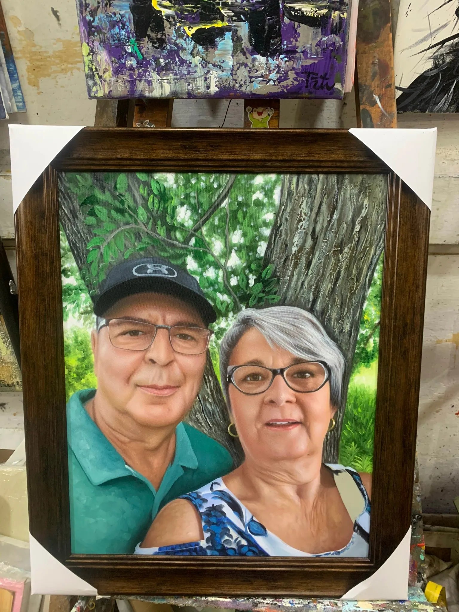 Personalized Anniversary Oil Painting