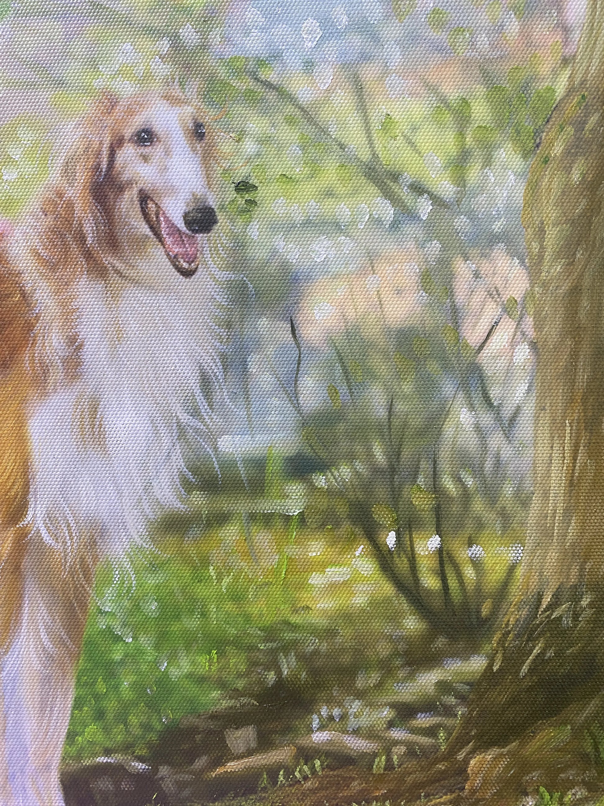 Custom Dog Portrait On Canvas