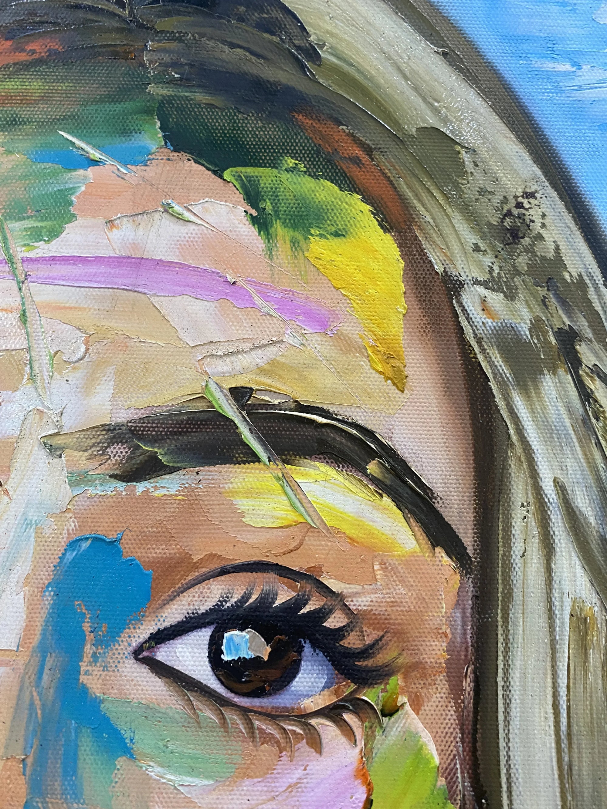 Custom Portrait Abstract Style Oil Painting