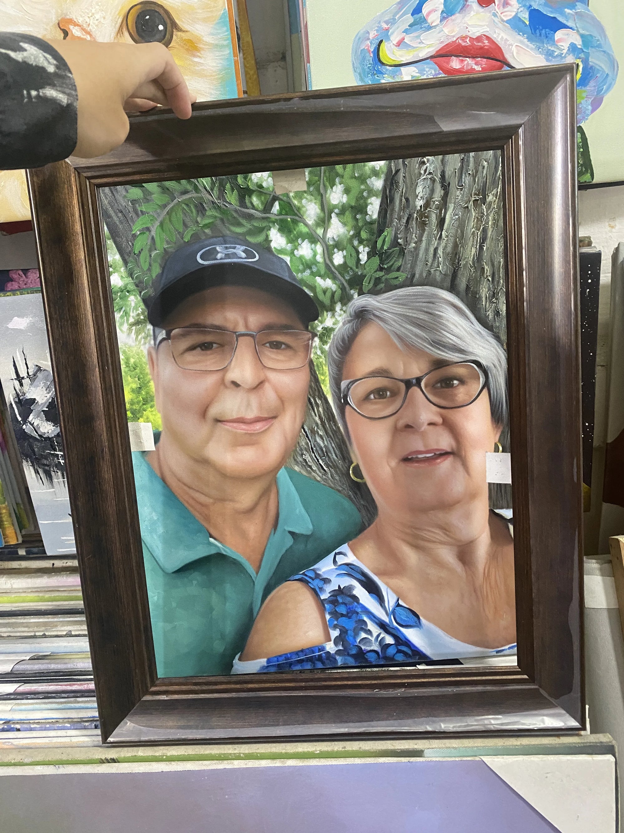 Personalized Anniversary Oil Painting