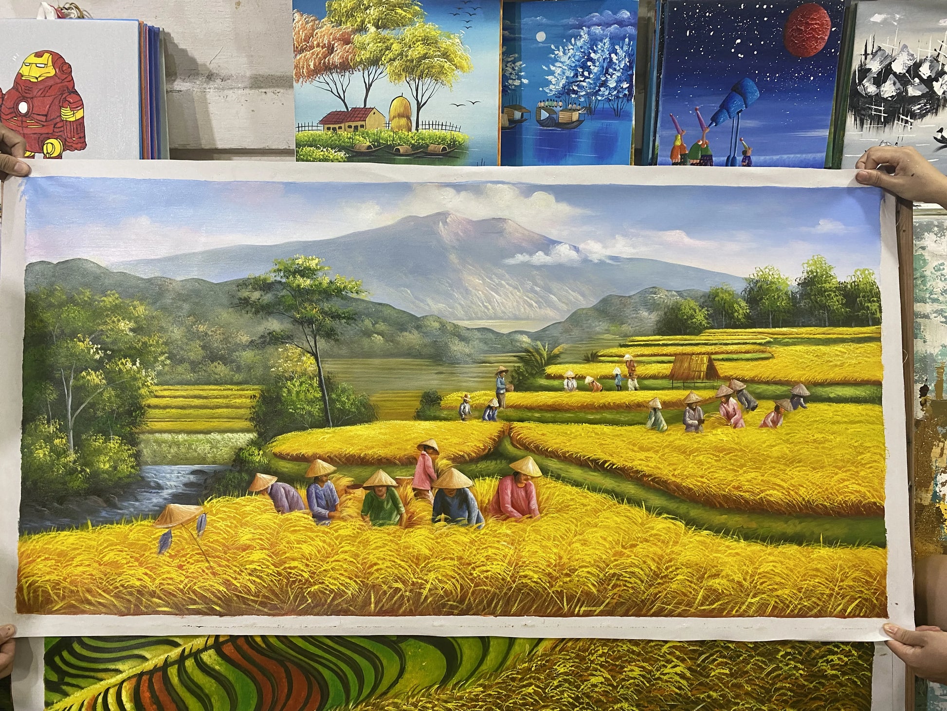 Golden Fields Landscape Wall Decor