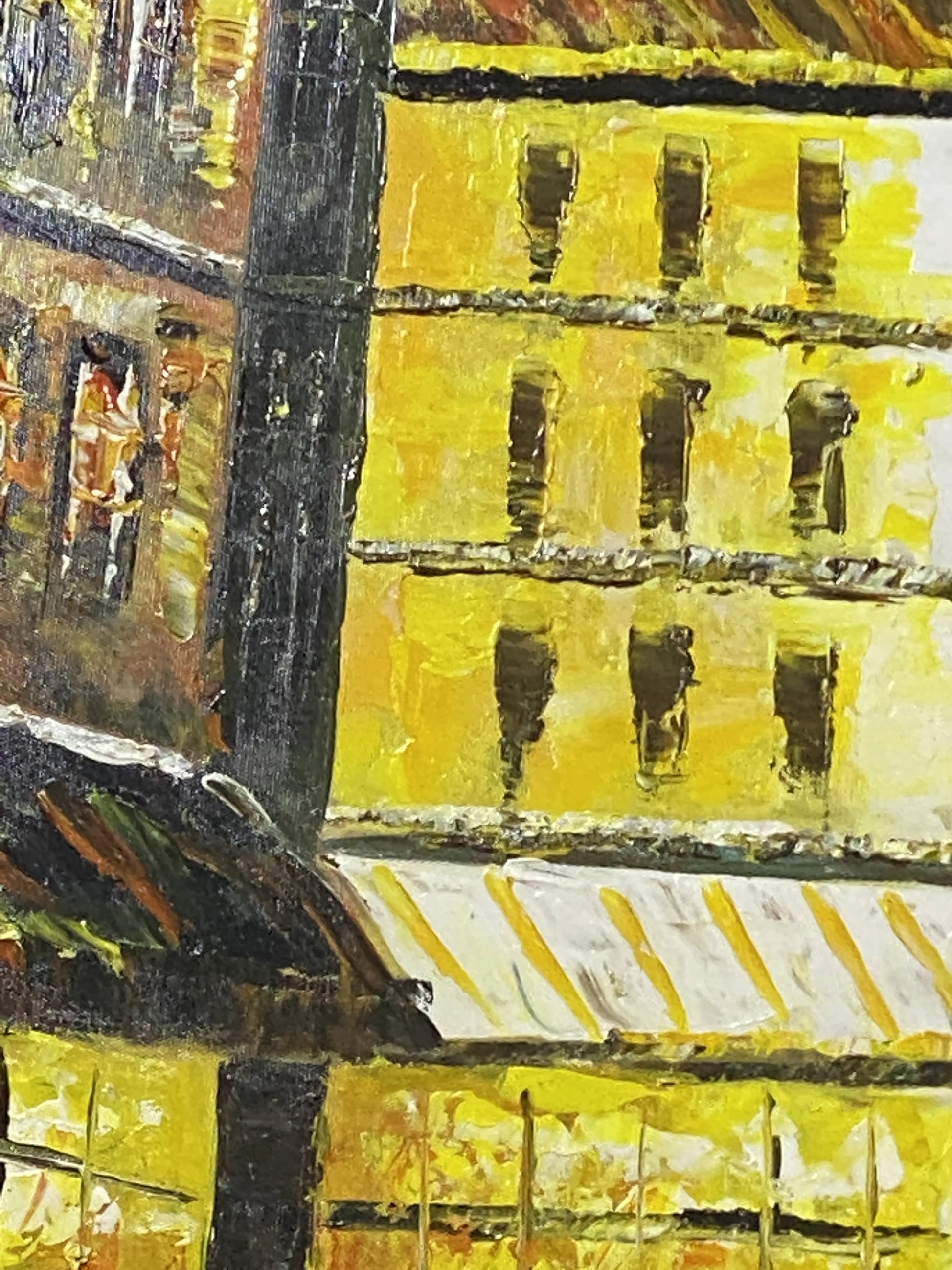 Paris Street Abstract Wall Art on Canvas