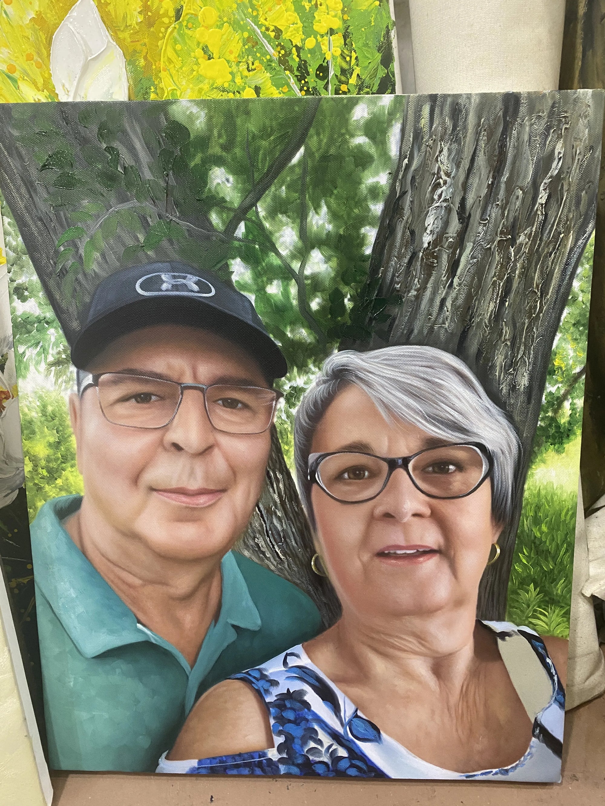 Personalized Anniversary Oil Painting