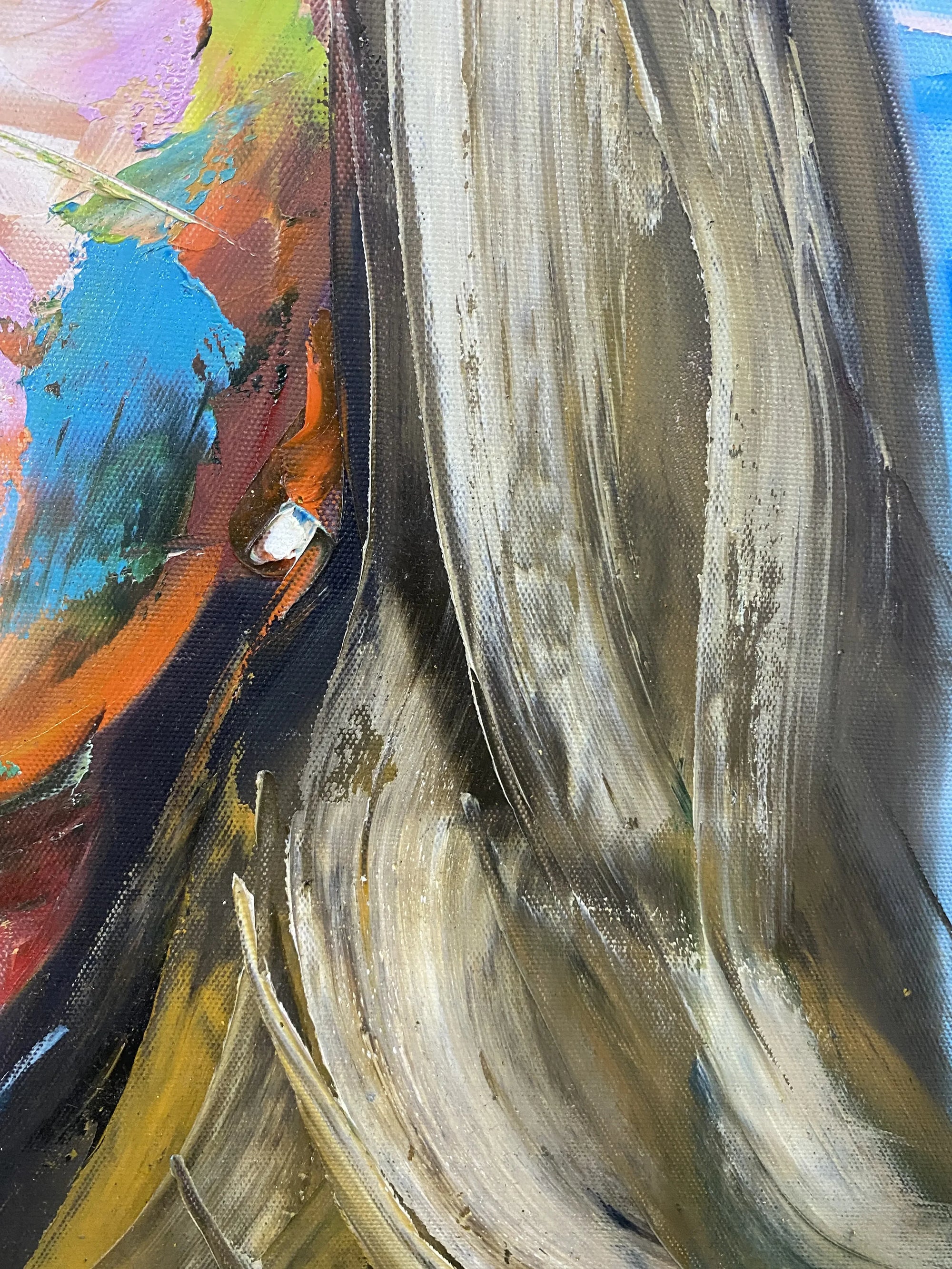 Custom Portrait Abstract Style Oil Painting