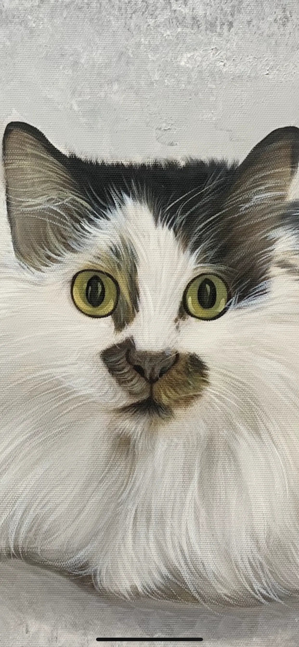 Custom Cat Portrait Oil Painting