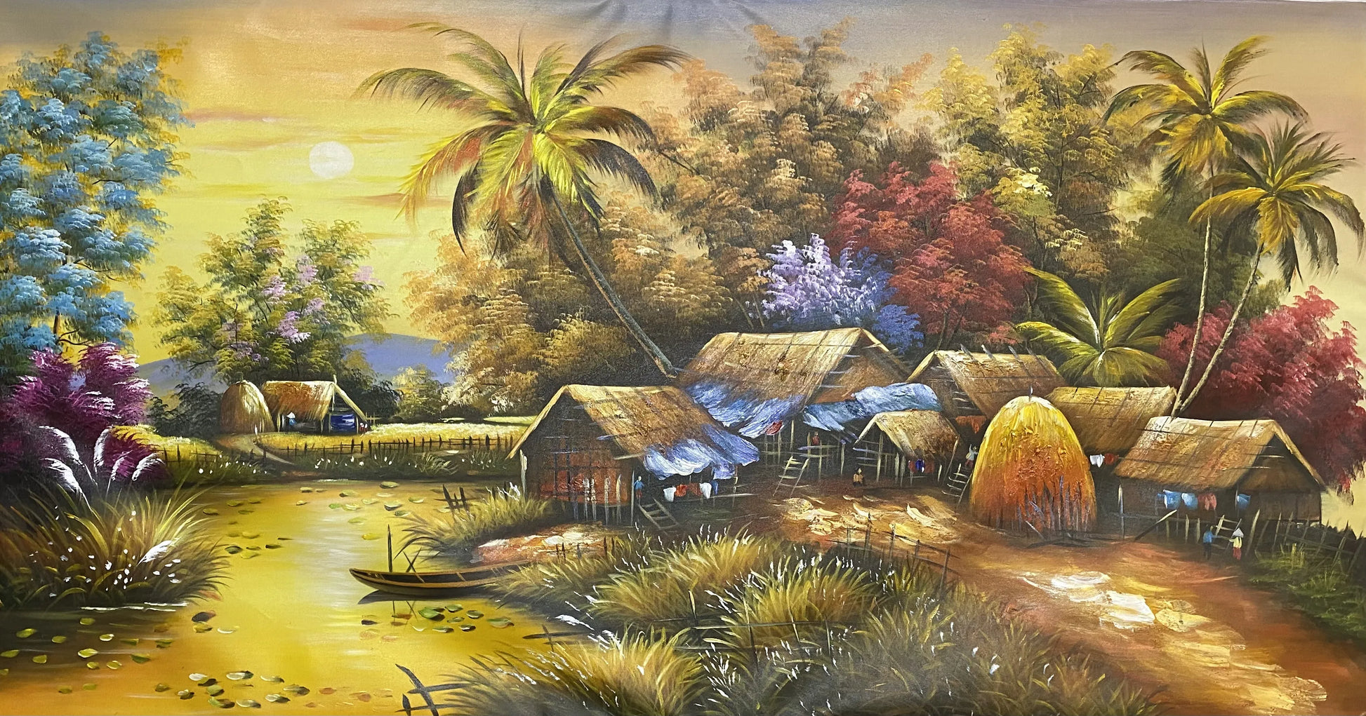 Vietnamese Village Living Room Wall Decor