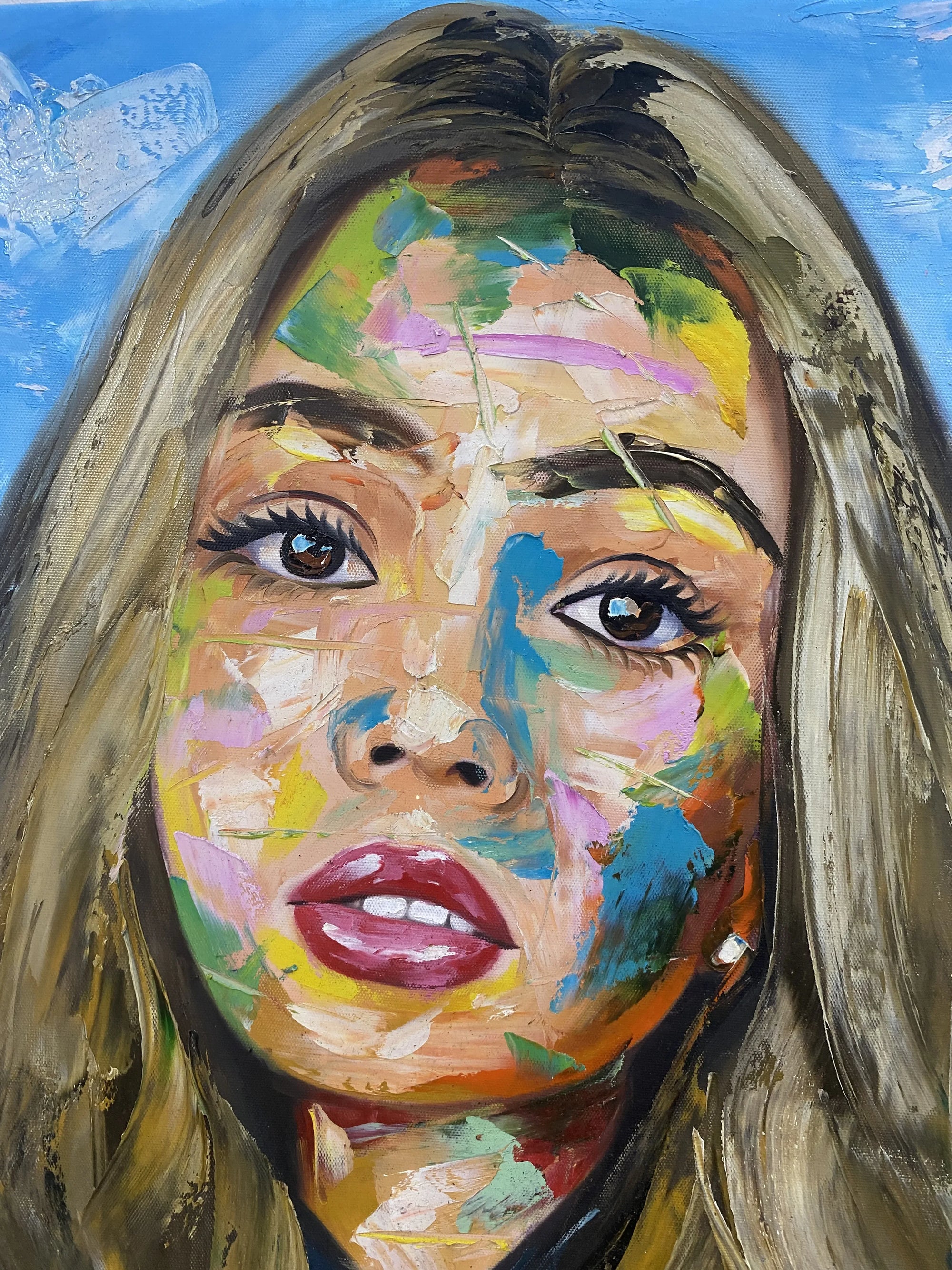 Custom Portrait Abstract Style Oil Painting