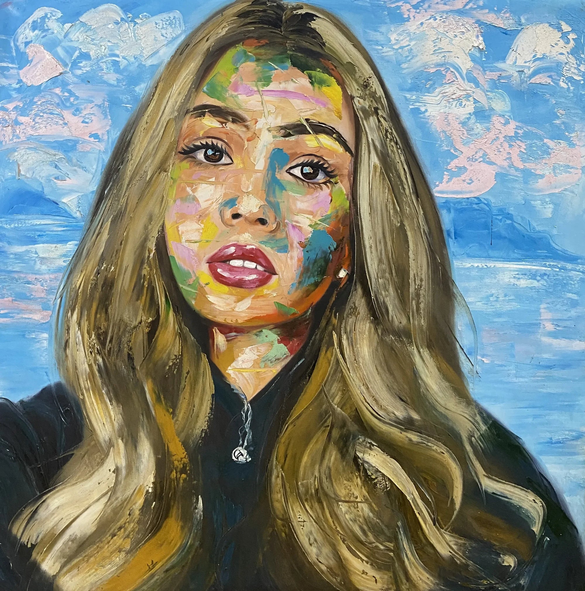 Custom Portrait Abstract Style Oil Painting