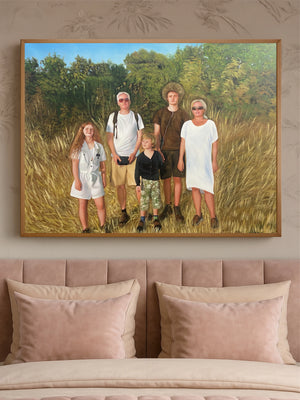 Custom Family Portrait from Photo Acrylic