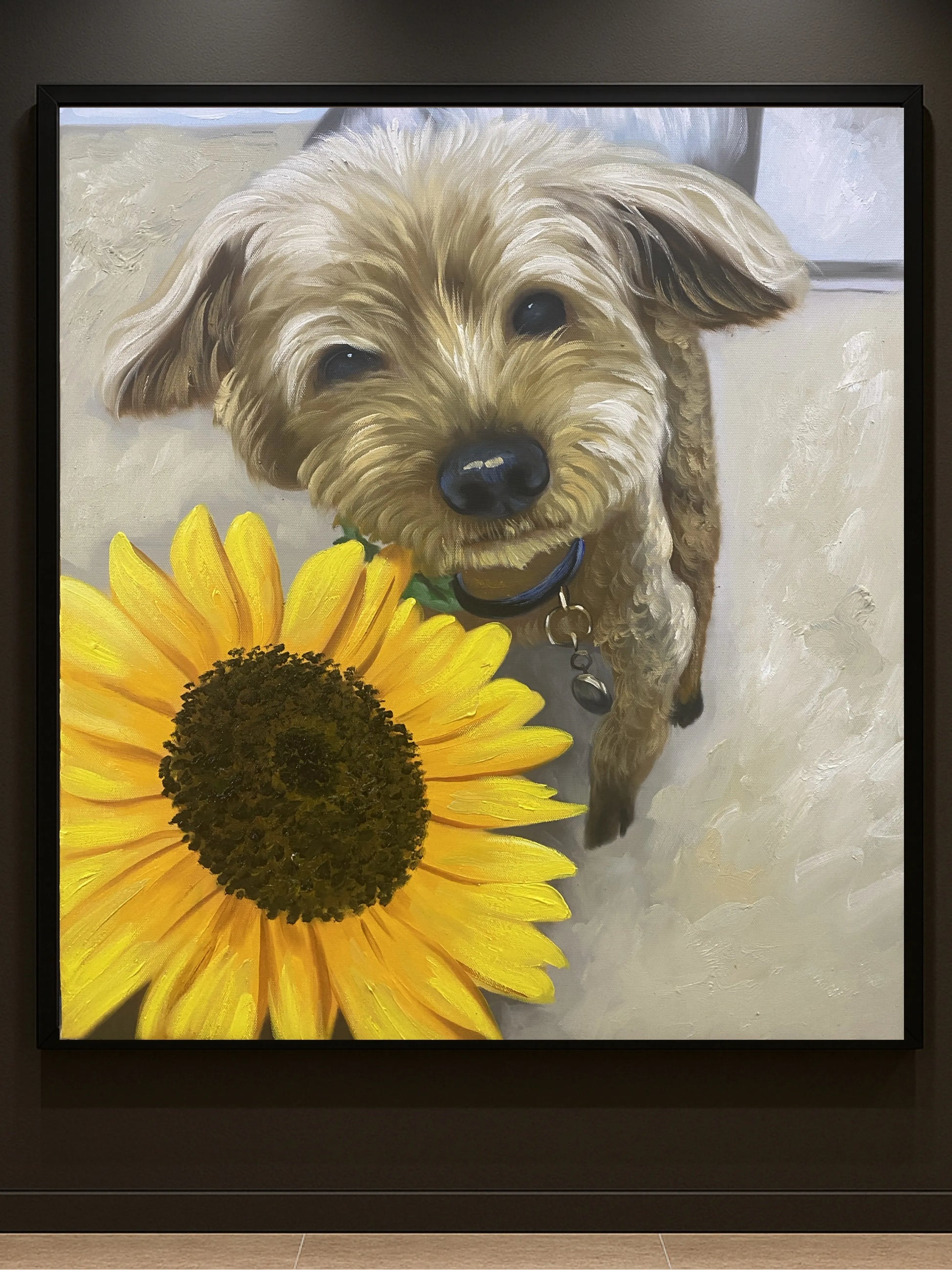 Pet Portrait Oil Painting on Canvas