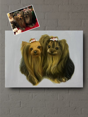 Pet Memorial Gift Oil Painting