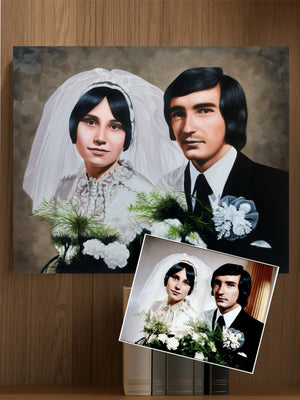 Wedding Oil Painting from Photo