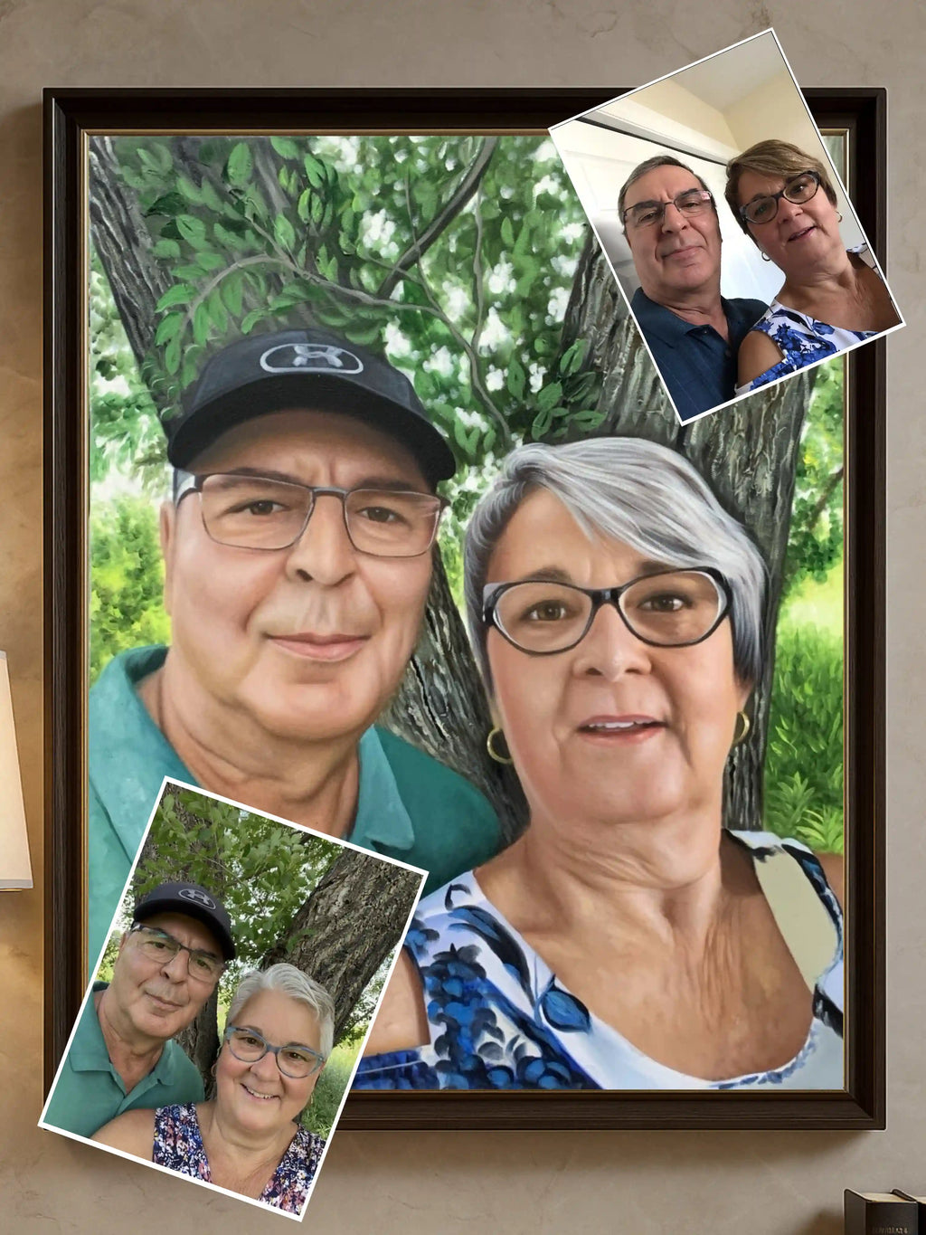 Custom Parent Portrait from Photo on Canvas