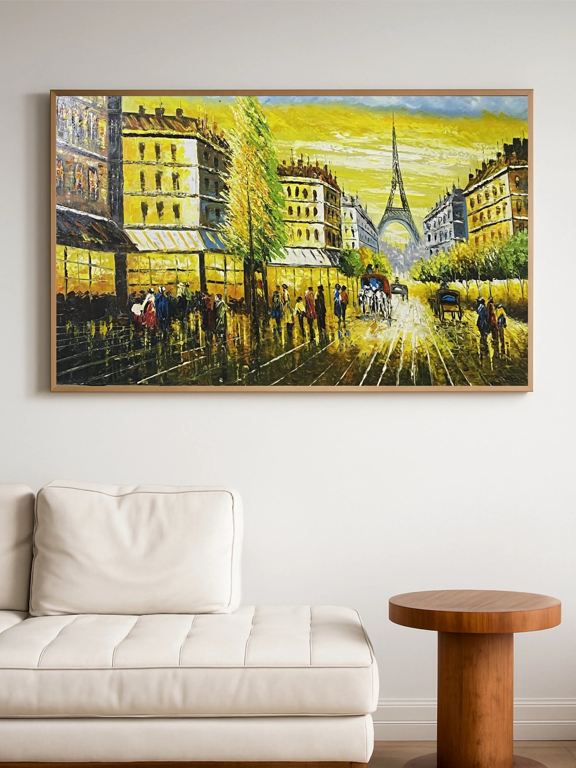 Paris Street Abstract Wall Art on Canvas