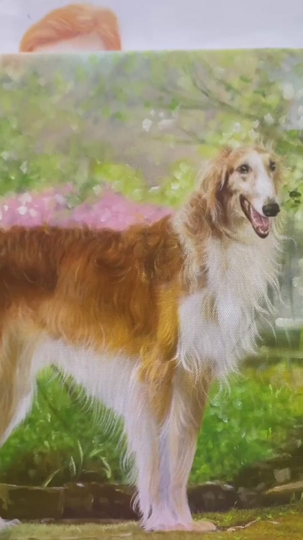 Custom Dog Portrait On Canvas