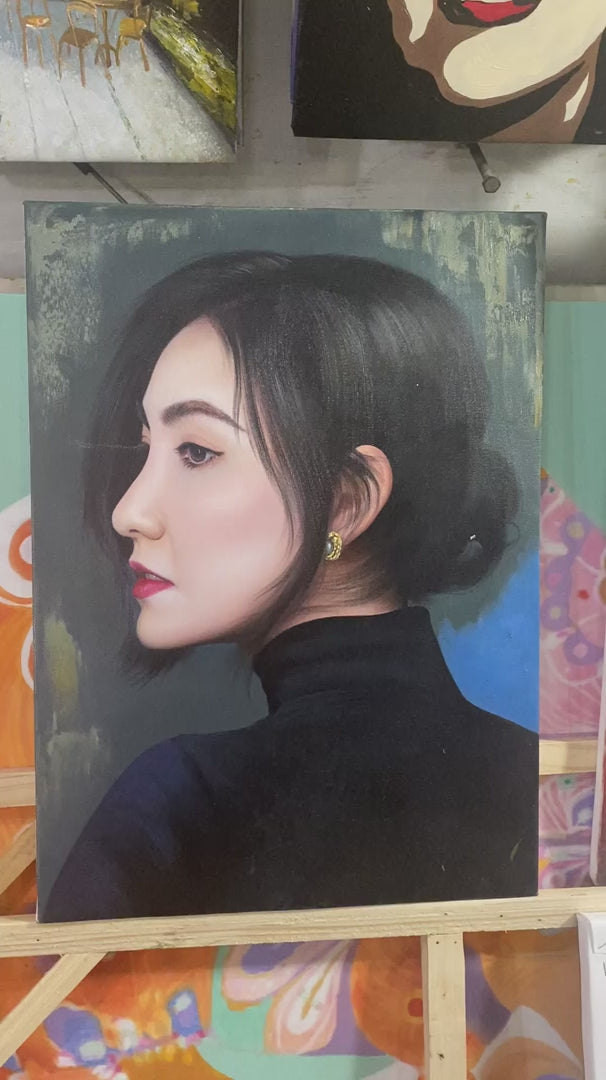 Custom Oil Painting Portrait on Canvas