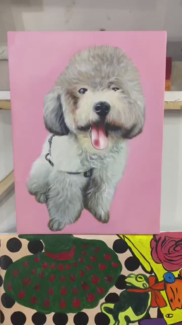 Custom Personalized Pet Portrait Painting